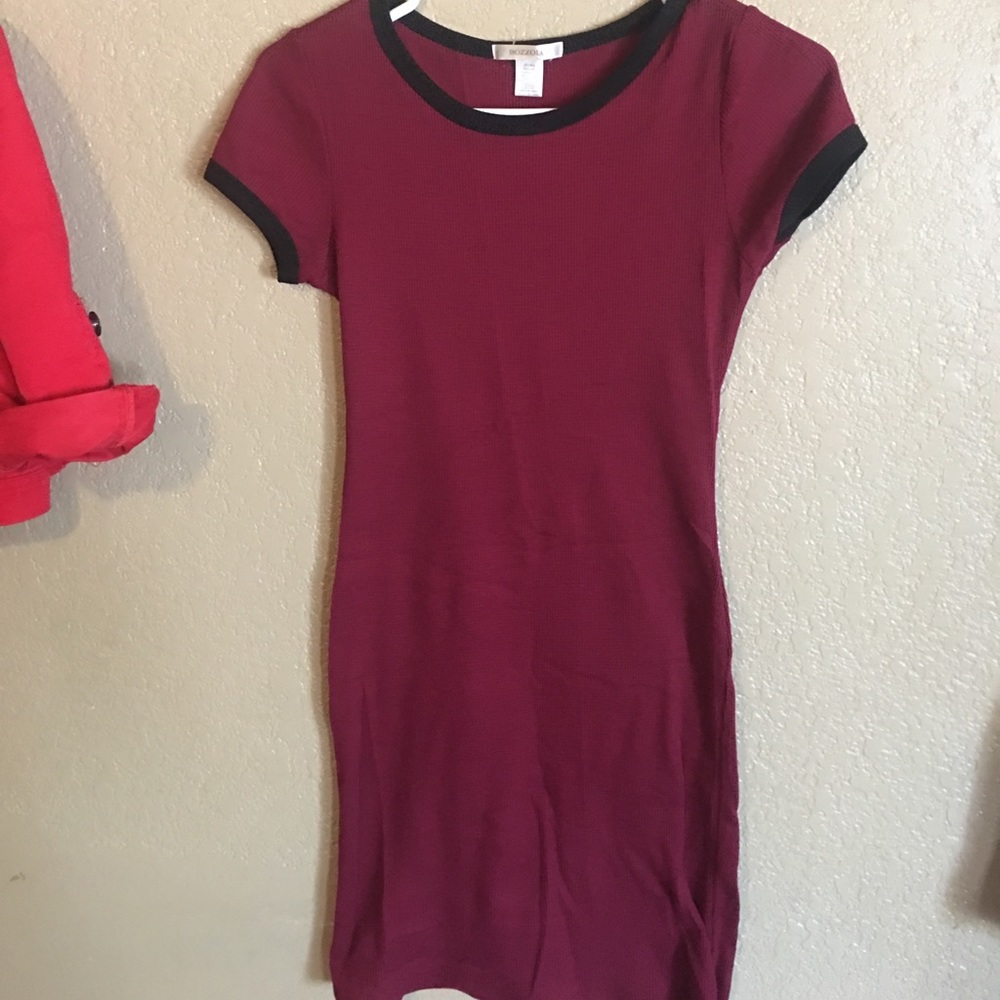 Burgundy dress